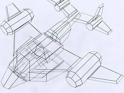 3DRT - Sci-Fi Forces - Bomber 4  Low-poly 3D model
