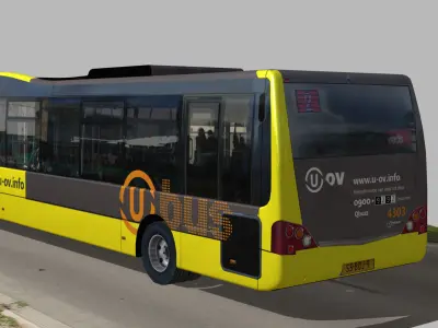 Optare Solo SR U-OV bus Low-poly 3D model