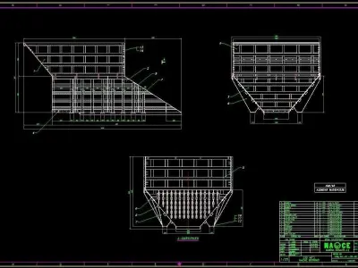 G13 vibrating feeder and hopper 3D model