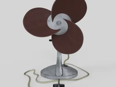 Vintage cooling fan 3D model