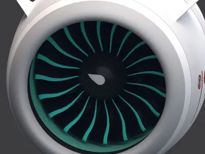 Airbus Neo Engine 3D model