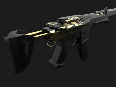 Sci-fi Spectre M4 Low-poly 3D model