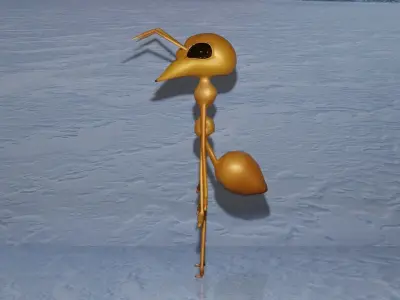 ant 3d model low poly 3D model