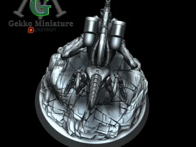 Minionmonster silver statue of bug 3D print model