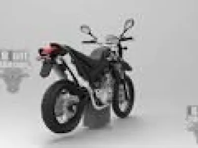 yamaha xt 660 Low-poly 3D model
