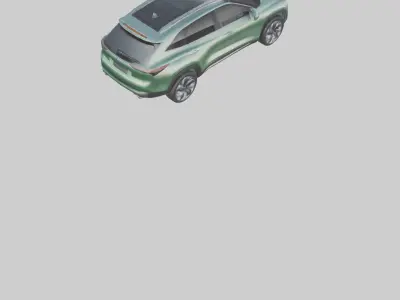 Ecofriendly Hybrid SUV model 3D model
