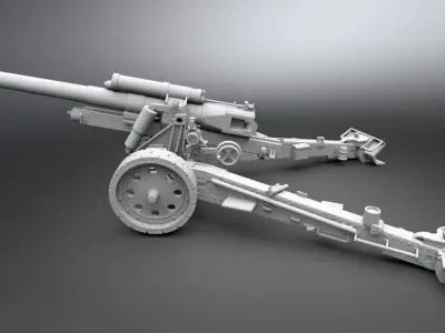 sFh 18 howitzer Scale model 3D print model