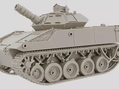 Tracked Infantry Fighting Vehicle for 3D print 3D model
