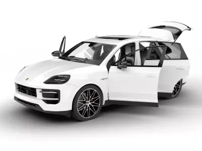 Porsche Cayenne S E-Hybrid Black Edition HQ 2025 3d model 3D model