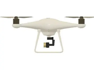 Drone dji phantom quadcopter 3D model purchase