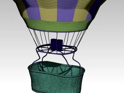 Hot Air Balloon 3D model