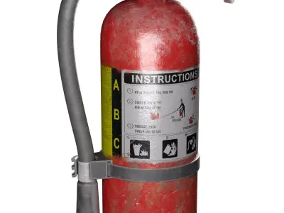 FireExtinguisher LowPoly GameReady fire extinguisher Low-poly 3D model
