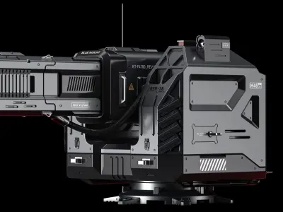Scifi Laser Turret 3D model