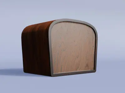 Old Radio Free low-poly 3D model