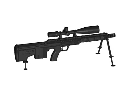 Designated marksman  SNIPER rifle 3D model