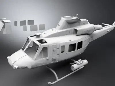 UH1Y Venom Shell model 3D print model