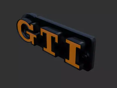 gti symbol 3D model