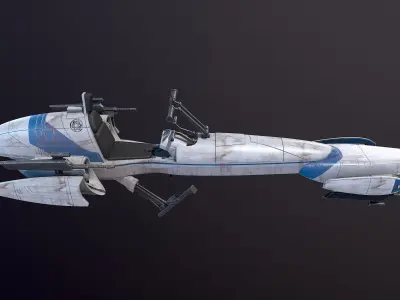 Barc Speeder Star Wars 3D model