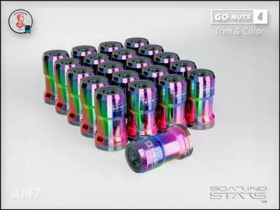 GoNuts 4 Aftermarket Trim and Color Lug Nut Customization Low-poly 3D model