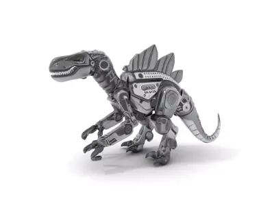 Mechanical Dinosaur Model Pack for Game and Animation Low-poly 3D model
