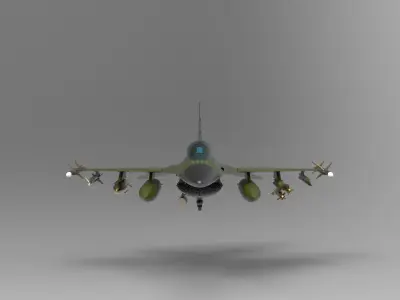 F16 Viper 3D model