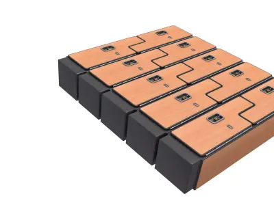 School  Locker 3D model