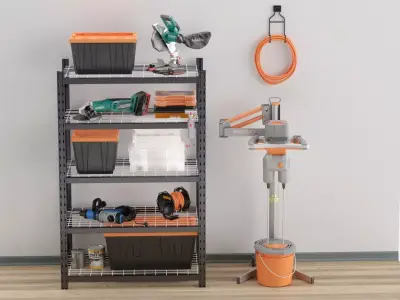 Garage Tools Set 3D model