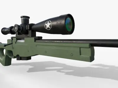 AWM Sniper Rifle 3D model