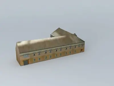 Former computer center building Free 3D model