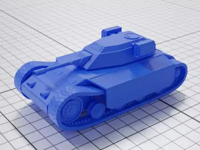 Scifi Tank Free 3D print model