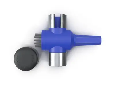 SO Terminal cleaner with side Terminal brush Low-poly 3D model