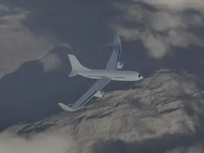 Airplane 3D model 6