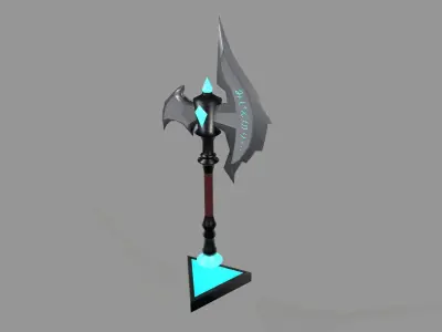 Axe Fantasy Stylized Game  Low-poly 3D model