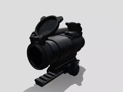Aimpoint CompM4 Red Dot Sight Low-poly 3D model