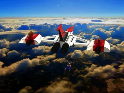 GRENDIZER DOUBLE SPAZER - articulated with instructions 3D print model