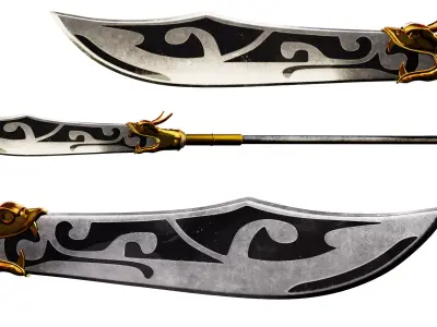 Spear - Ancient Chinese Weapon Low-poly 3D model