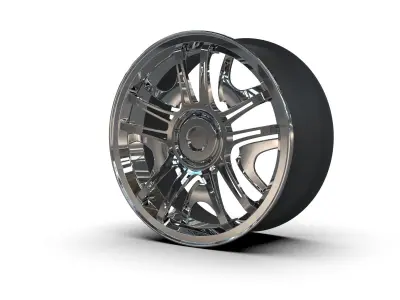 rims tuning chrome matt  3D model