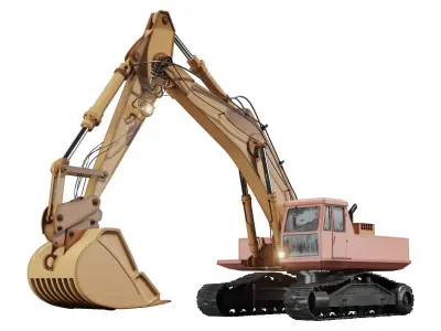 Digger excavator 3D model