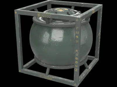 sphere tank 01 3D model