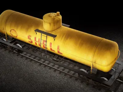 Train Tanker 3D model