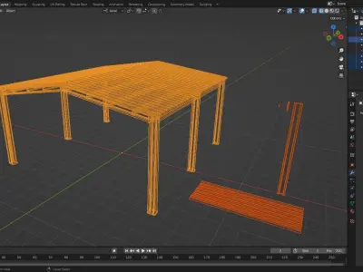 metal beam 3D model