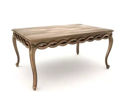Antique Brown Furniture With Design 3D model