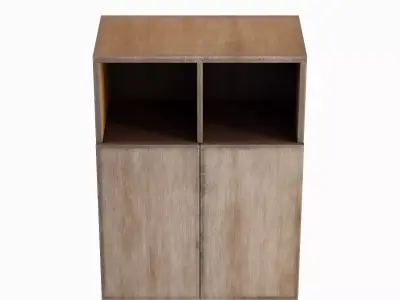 Simple Bookcase B 03 Low-poly 3D model