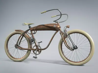 Bicycle Steampunk 3D model