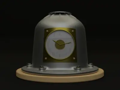 Industrial Clock 3D model purchase