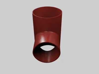 SML cast iron pipes and fittings 3D model by imaginusvr
