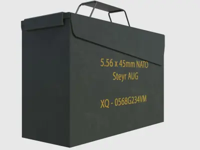 Ammo Box - Game Ready Low-poly 3D model