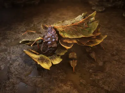 Crabs pack Low-poly 3D model