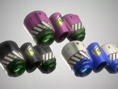 Jetpacks Low-poly 3D model