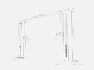 Dual Station Pulley 3D model